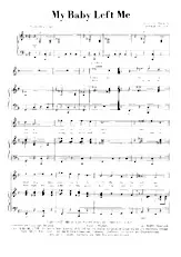 télécharger la partition d'accordéon My baby left me (Chant : Elvis Presley) (Rock and Roll) au format PDF