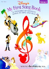 download the accordion score Disney : My First Song Book / A Treasury Of Favorite Song To Sing And Play / Easy Piano / (16 Titres) (Volume 1) in PDF format