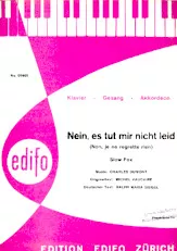 download the accordion score Nein es tut mir nicht leid (Non je ne regrette rien) (Arrangement : Carlos Dierhammer) (Chant : Edith Piaf) (Klavier / Gesang / Akkordeon) in PDF format