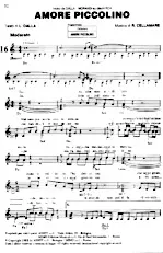 télécharger la partition d'accordéon Amore Piccolino (Chant : Lucio Dalla et Gianni Morandi) (Rumba) au format PDF
