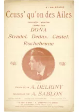 télécharger la partition d'accordéon Ceuss' qu'ont des ailes (Créée Par : Dona / Stradel / Dedax / Castel / Rochebrune (Chanson Marche) au format PDF