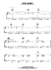 download the accordion score C'est le bon (Interprètes : Supertramp) (Boléro) in PDF format