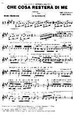 télécharger la partition d'accordéon Che cosa resterà di me (Chant : Lucio Dalla & Gianni Morandi) (Slow) au format PDF