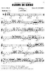 télécharger la partition d'accordéon Cuori di Gesù (Chant : Lucio Dalla & Gianni Morandi) (Slow) au format PDF