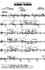 télécharger la partition d'accordéon Dimmi dimmi (Chant : Lucio Dalla & Gianni Morandi) (Slow Bossa) au format PDF