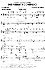 télécharger la partition d'accordéon Disperati complici (Chant : Lucio Dalla & Gianni Morandi) (Slow) au format PDF