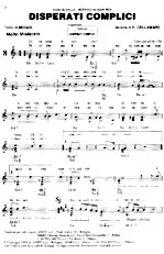 download the accordion score Disperati complici (Chant : Lucio Dalla & Gianni Morandi) (Slow) in PDF format