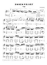 descargar la partitura para acordeón Onnen Päivät (Tango) en formato PDF