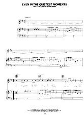 descargar la partitura para acordeón Even in the quietest moments (Interprètes : Supertramp) (Slow) en formato PDF