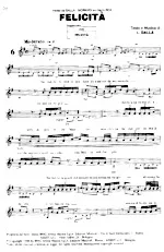 download the accordion score Felicità (Chant : Lucio Dalla & Gianni Morandi) (Slow) in PDF format