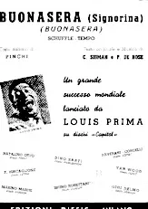 scarica la spartito per fisarmonica Buonasera / Signorina (Chant : Louis Prima / Adriano Celentano) (Schuffle Tempo) in formato PDF