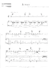 scarica la spartito per fisarmonica Je trace (Chant : Florent Pagny) (Soul Rock) in formato PDF