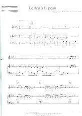 descargar la partitura para acordeón Le feu à la peau (Chant : Florent Pagny) (Slow) en formato PDF