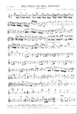 download the accordion score Milonga de mis Amores (Orchestration) (Tango Milonga) in PDF format