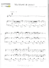 descargar la partitura para acordeón Ma liberté de penser (Chant : Florent Pagny) (Quickstep) en formato PDF