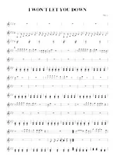 télécharger la partition d'accordéon I won't let you down (Relevé) au format PDF
