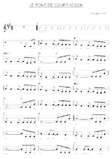 descargar la partitura para acordeón Le pont de Courthézon (Chant : Michèle Torr) (Relevé) en formato PDF