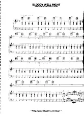download the accordion score Bloody well right (Interprètes : Supertramp) (Soul Rock) in PDF format