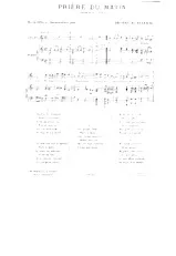 scarica la spartito per fisarmonica Prière du matin (Chant : Yvette Guilbert) (Folk) in formato PDF