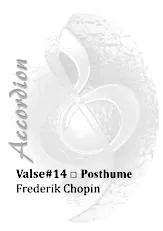 descargar la partitura para acordeón Valse n°14 / Posthume (Arrangement : Mario Mascarenhas) en formato PDF