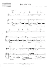 télécharger la partition d'accordéon Sur mesure (Chant : Florent Pagny) (Slow) au format PDF
