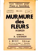télécharger la partition d'accordéon Murmure des Fleurs (Intermezzo) au format PDF