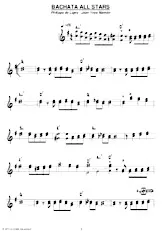 download the accordion score Bachata all stars in PDF format