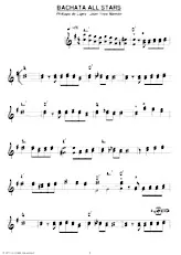 descargar la partitura para acordeón Bachata all stars en formato PDF