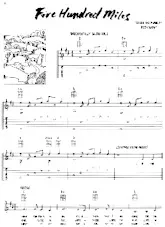 télécharger la partition d'accordéon Five hundred miles (Chant : Peter & Paul & Mary) (Rumba) au format PDF