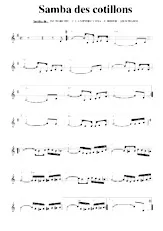 télécharger la partition d'accordéon Samba des cotillons au format PDF