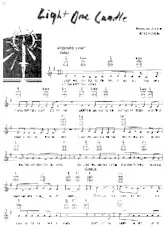 télécharger la partition d'accordéon Light one candle (Chant : Peter & Paul & Mary) (Bolero) au format PDF