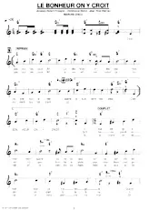 scarica la spartito per fisarmonica Le bonheur on y croit (Marche Disco) in formato PDF