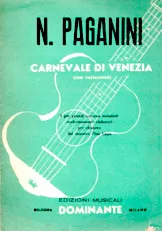télécharger la partition d'accordéon Carnevale di Venezia (Con Variazione) (Arrangement : Pino Lupo) (Guitare) au format PDF