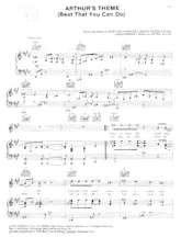 scarica la spartito per fisarmonica Arthur's Theme (Best That You Can Do) in formato PDF