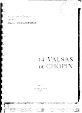 télécharger la partition d'accordéon 14 Valsas de Chopin (Arrangement pour Accordéon de Mario Mascarenhas) au format PDF