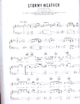 scarica la spartito per fisarmonica Stormy Weather (Chant : Billie Holiday) in formato PDF
