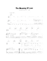 télécharger la partition d'accordéon The meaning of love (Depeche Mode) (Disco Rock) au format PDF