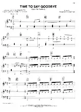 scarica la spartito per fisarmonica Time To Say Goodbye : Con te partiro (Chant : Andrea Bocelli) in formato PDF