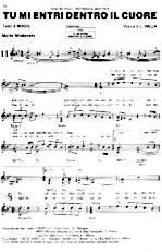 télécharger la partition d'accordéon Tu mi entri dentro il cuore (Chant : Lucio Dalla & Gianni Morandi) (Slow) au format PDF