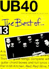télécharger la partition d'accordéon UB40 Thirteen Great Songs Arranged For Piano / Voice / Guitar (The Best of 13) au format PDF