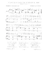 descargar la partitura para acordeón V'là c' que c'est qu' d'aller au bois (Folk) en formato PDF