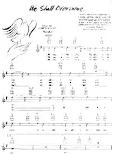 télécharger la partition d'accordéon We shall overcome (Arrangement : Zilphia Horton & Frank Hamilton & Guy Carawan & Pete Seeger) (Folk Ballade) au format PDF