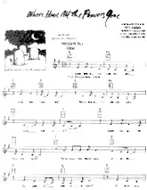 scarica la spartito per fisarmonica Where have all the flowers gone (Chant : Peter & Paul & Mary) (Folk Ballade) in formato PDF