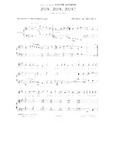 télécharger la partition d'accordéon Zon Zon Zon (Chant : Yvette Guilbert) (Folk) au format PDF