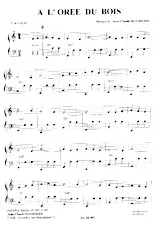 scarica la spartito per fisarmonica A l'orée du bois (Valse) in formato PDF