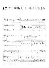 télécharger la partition d'accordéon C'est bon que tu sois là (Chant : France Gall) (Slow Rock) au format PDF