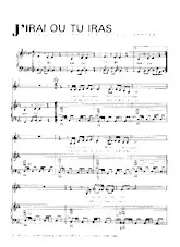 télécharger la partition d'accordéon J'irai ou tu iras (Chant : France Gall) (Rumba) au format PDF