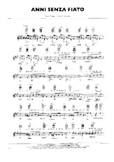 télécharger la partition d'accordéon Anni senza fiato (Chant : Pooh) (Slow) au format PDF