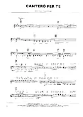 télécharger la partition d'accordéon Canterò per te (Chant : Pooh) (Disco Schlager) au format PDF
