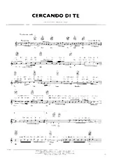 télécharger la partition d'accordéon Cercando di te (Chant : Pooh) (Slow) au format PDF